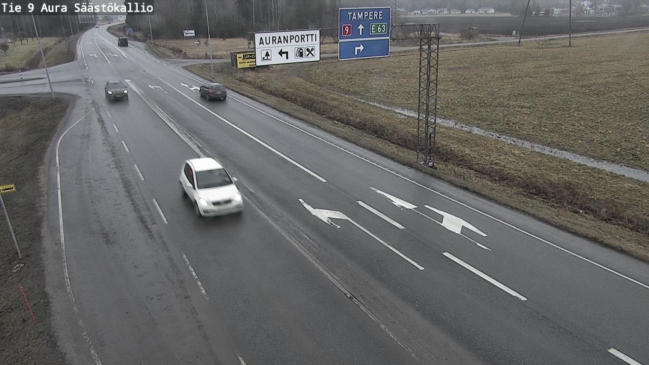 Kelikamerat Kuva Tie 9 Aura, Säästökallio, Aura, Varsinais-Suomi