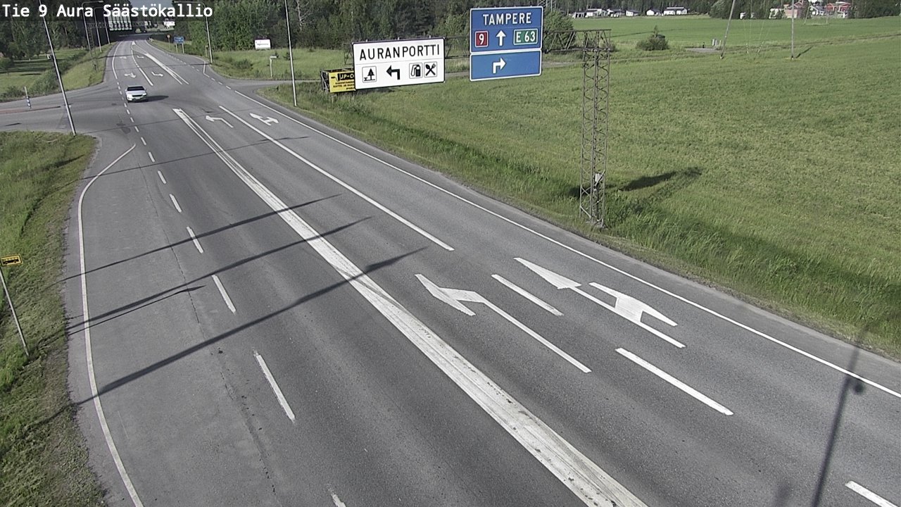 Kelikamerat Kuva Tie 9 Aura, Säästökallio, Aura, Varsinais-Suomi