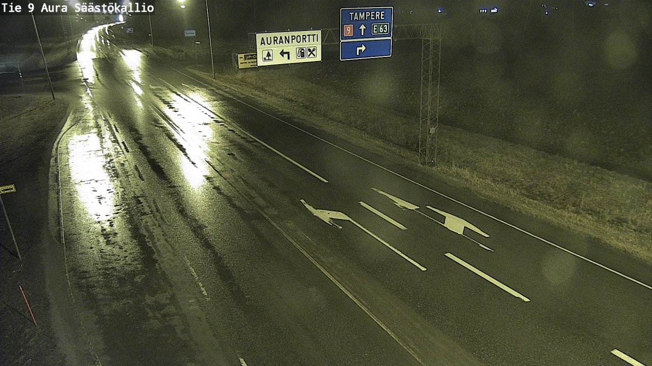 Kelikamerat Kuva Tie 9 Aura, Säästökallio, Aura, Varsinais-Suomi