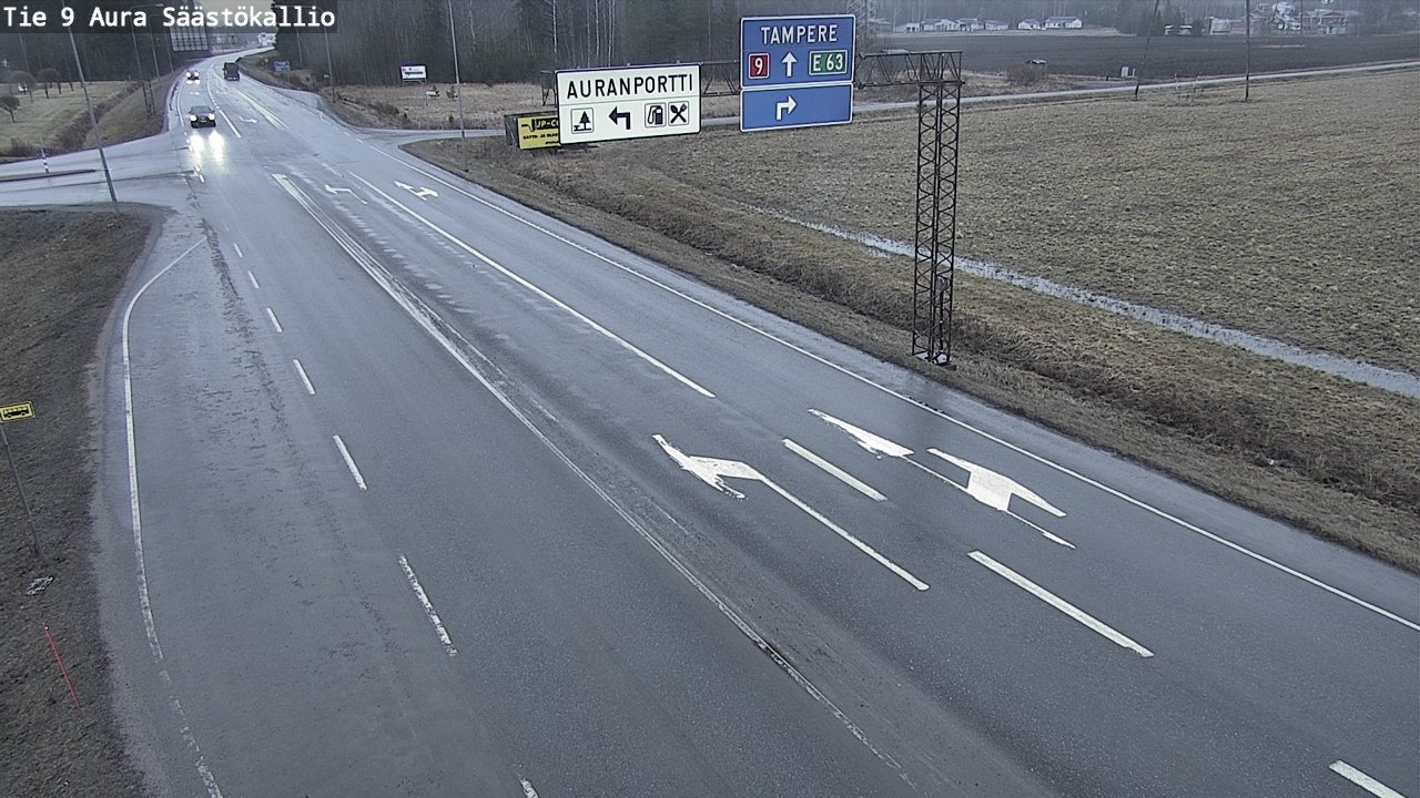 Kelikamerat Kuva Tie 9 Aura, Säästökallio, Aura, Varsinais-Suomi