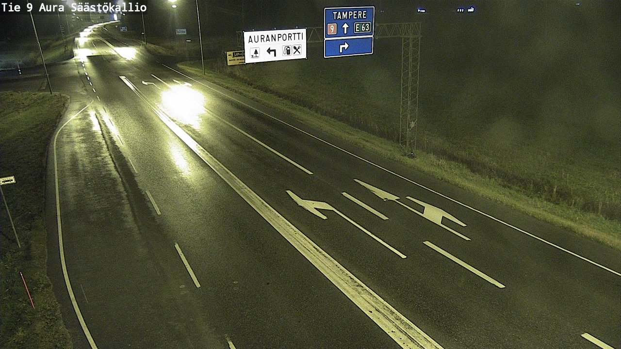 Kelikamerat Kuva Tie 9 Aura, Säästökallio, Aura, Varsinais-Suomi