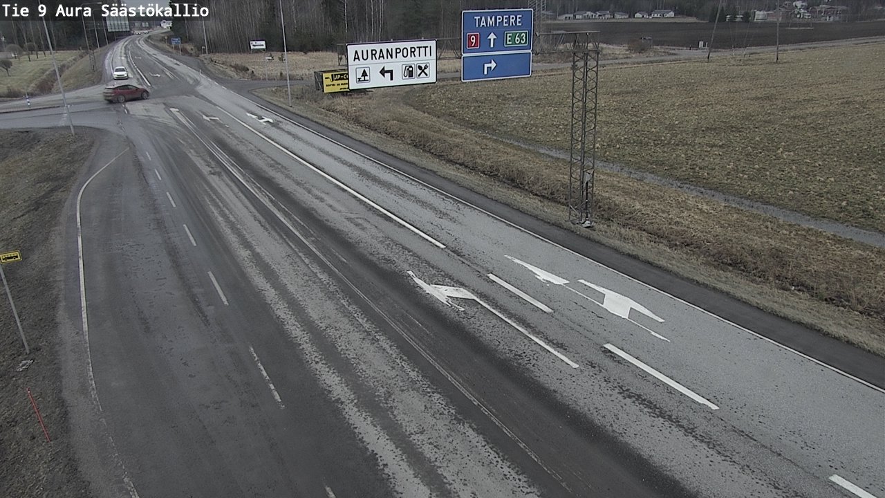 Kelikamerat Kuva Tie 9 Aura, Säästökallio, Aura, Varsinais-Suomi