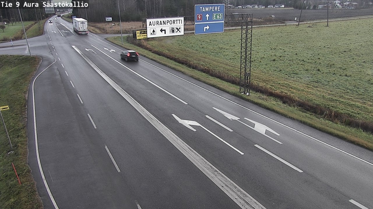 Kelikamerat Kuva Tie 9 Aura, Säästökallio, Aura, Varsinais-Suomi