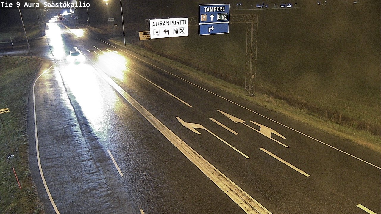 Kelikamerat Kuva Tie 9 Aura, Säästökallio, Aura, Varsinais-Suomi