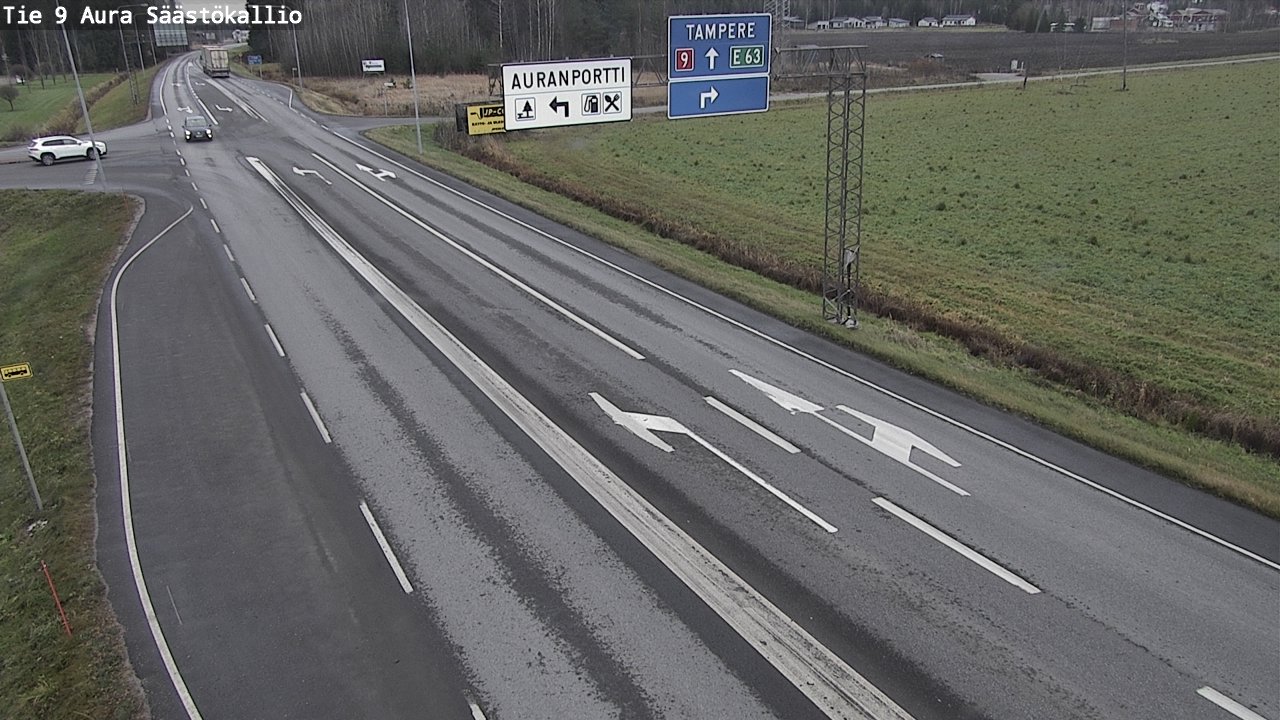 Kelikamerat Kuva Tie 9 Aura, Säästökallio, Aura, Varsinais-Suomi