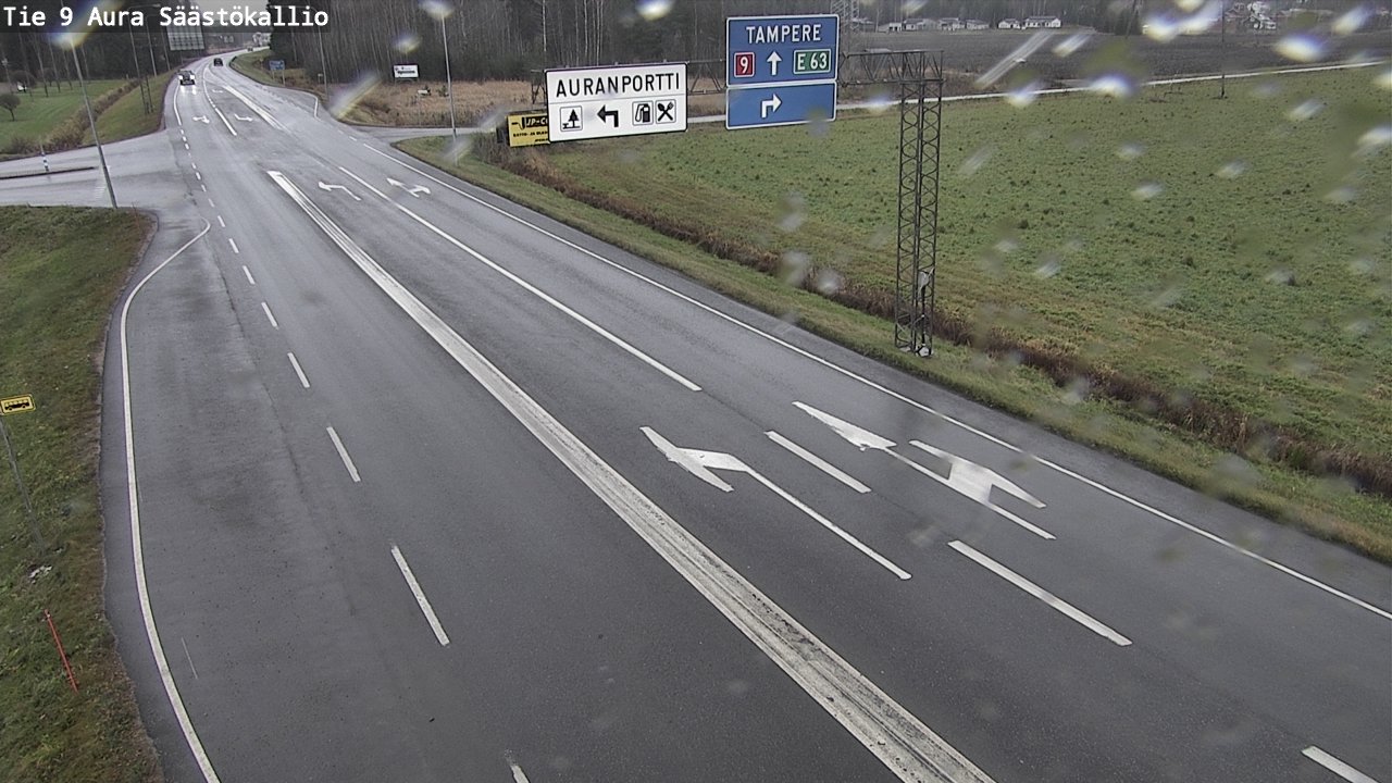 Kelikamerat Kuva Tie 9 Aura, Säästökallio, Aura, Varsinais-Suomi