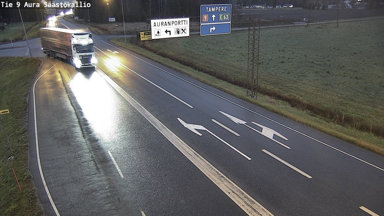 Kelikamerat Kuva Tie 9 Aura, Säästökallio, Aura, Varsinais-Suomi