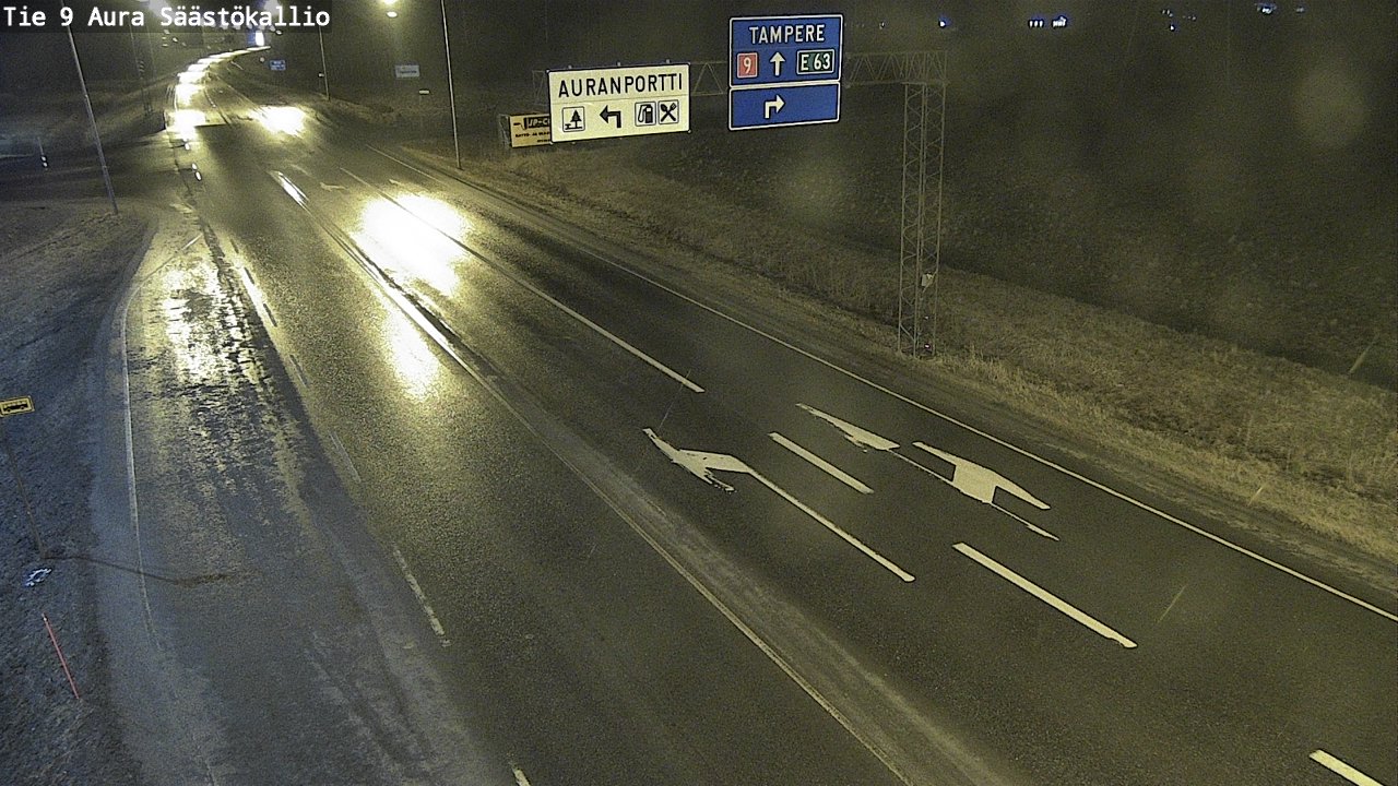 Kelikamerat Kuva Tie 9 Aura, Säästökallio, Aura, Varsinais-Suomi