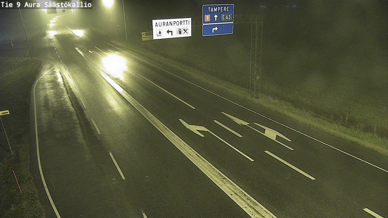 Kelikamerat Kuva Tie 9 Aura, Säästökallio, Aura, Varsinais-Suomi