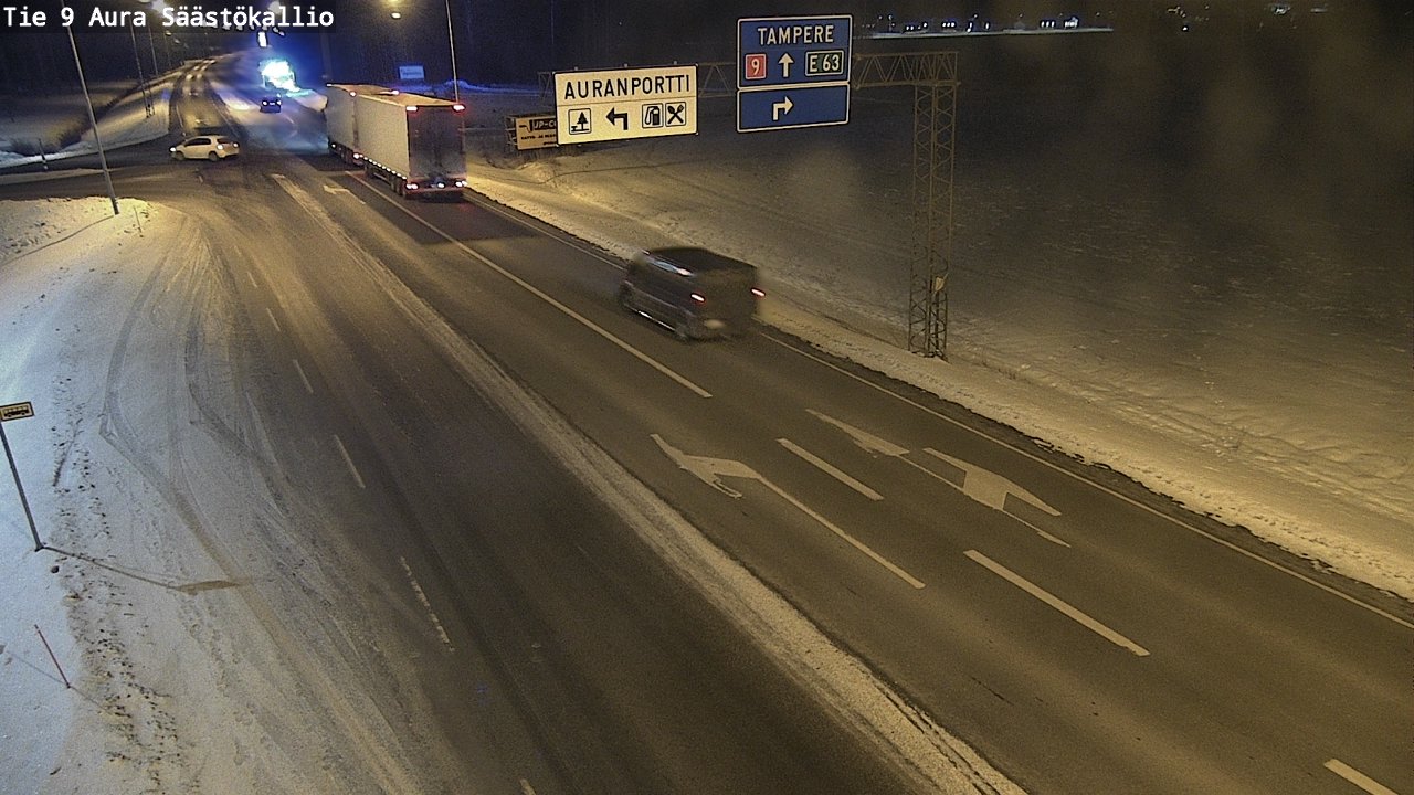 Kelikamerat Kuva Tie 9 Aura, Säästökallio, Aura, Varsinais-Suomi