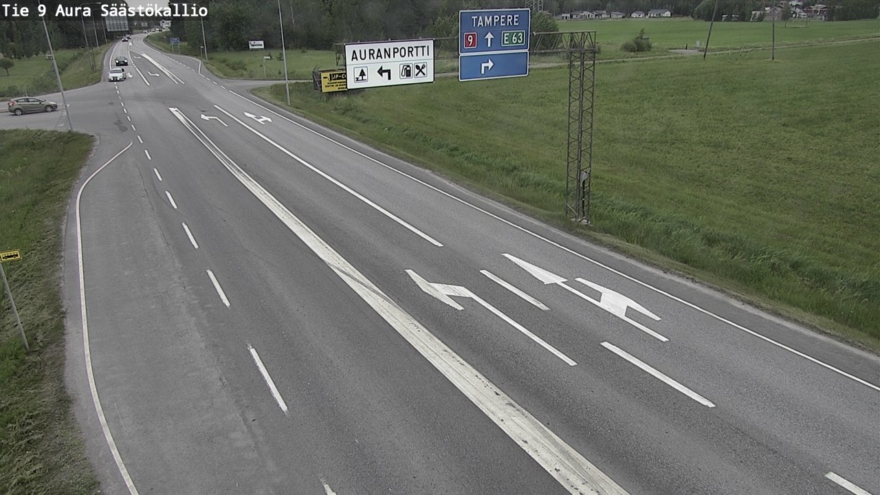 Weather Camera Image Väg 9 Aura, Säästökallio, Aura, Varsinais-Suomi