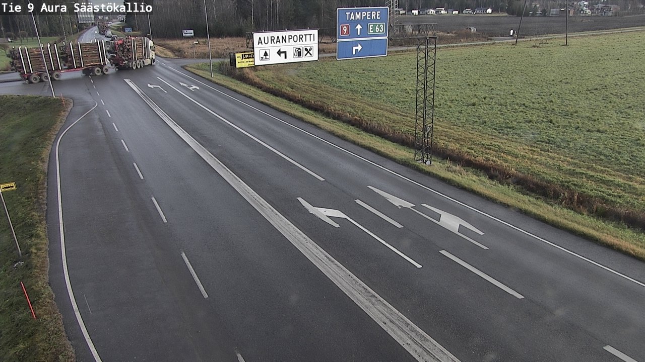 Kelikamerat Kuva Tie 9 Aura, Säästökallio, Aura, Varsinais-Suomi