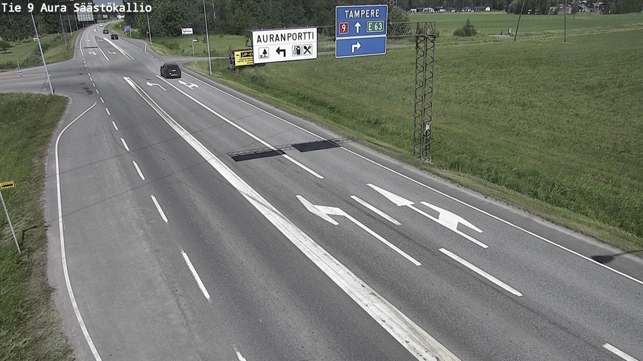 Weather Camera Image Väg 9 Aura, Säästökallio, Aura, Varsinais-Suomi