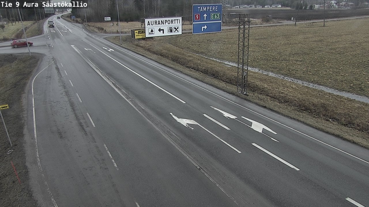 Kelikamerat Kuva Tie 9 Aura, Säästökallio, Aura, Varsinais-Suomi