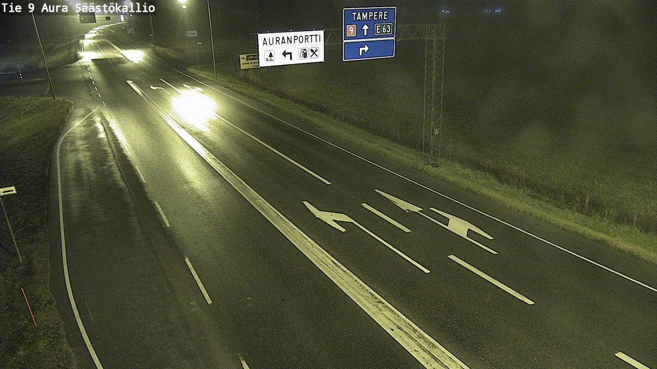 Kelikamerat Kuva Tie 9 Aura, Säästökallio, Aura, Varsinais-Suomi