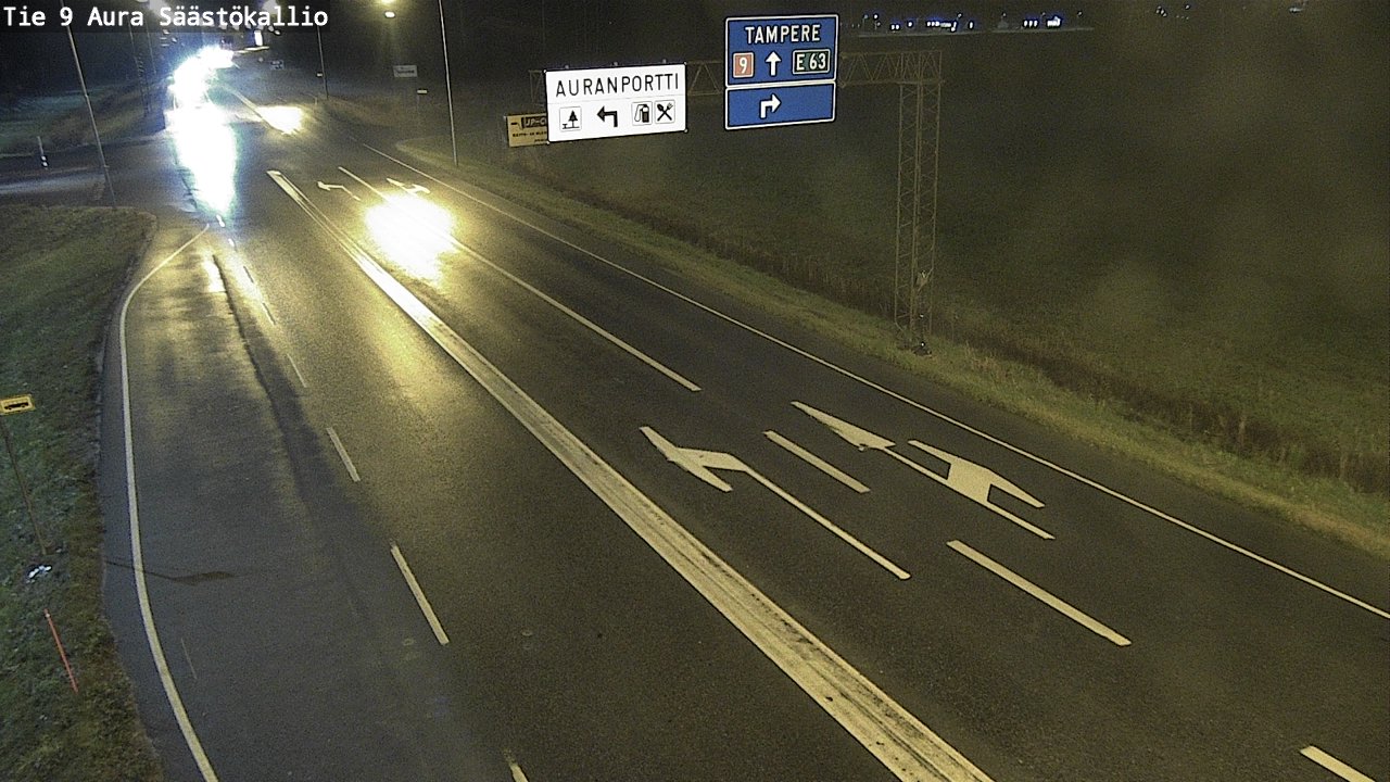 Kelikamerat Kuva Tie 9 Aura, Säästökallio, Aura, Varsinais-Suomi