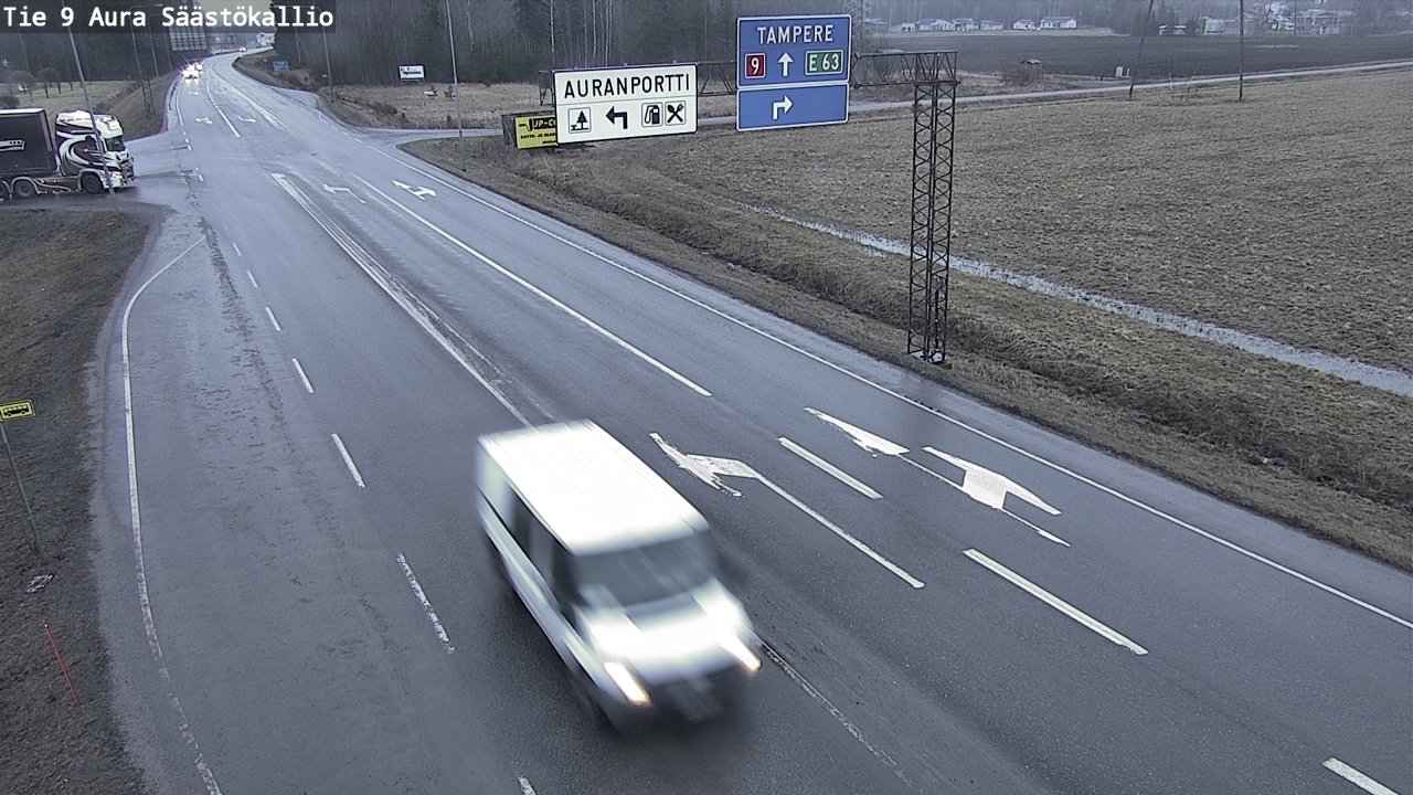 Kelikamerat Kuva Tie 9 Aura, Säästökallio, Aura, Varsinais-Suomi