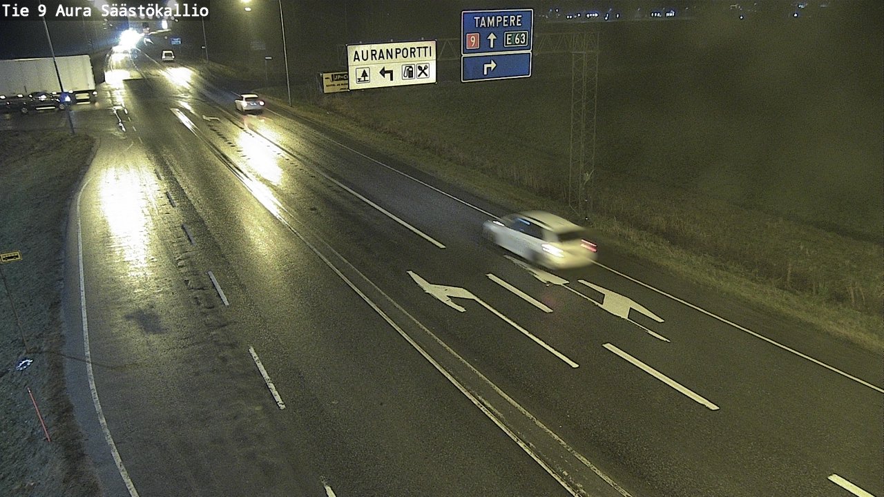 Weather Camera Image Väg 9 Aura, Säästökallio, Aura, Varsinais-Suomi