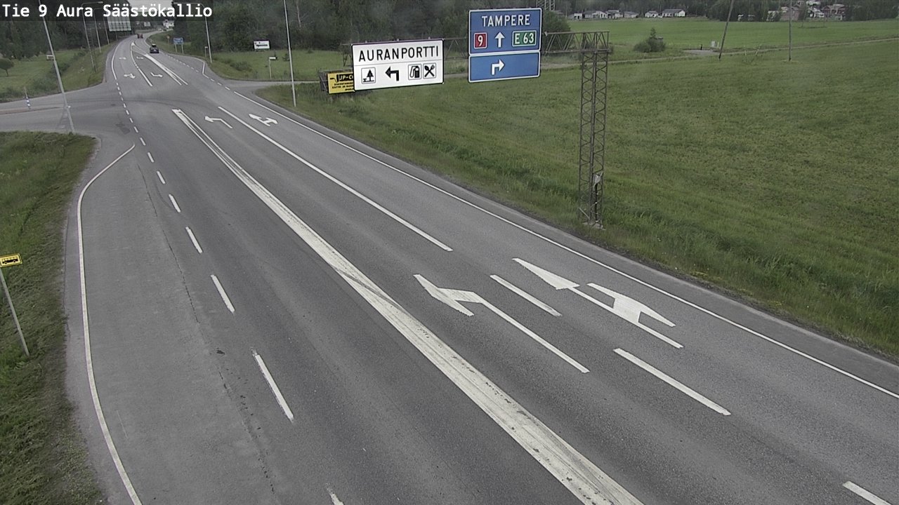 Kelikamerat Kuva Tie 9 Aura, Säästökallio, Aura, Varsinais-Suomi