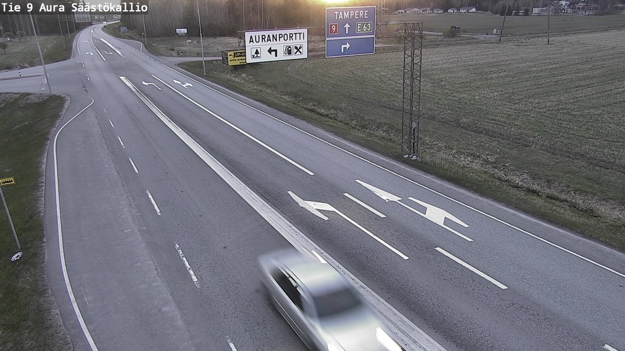 Kelikamerat Kuva Tie 9 Aura, Säästökallio, Aura, Varsinais-Suomi
