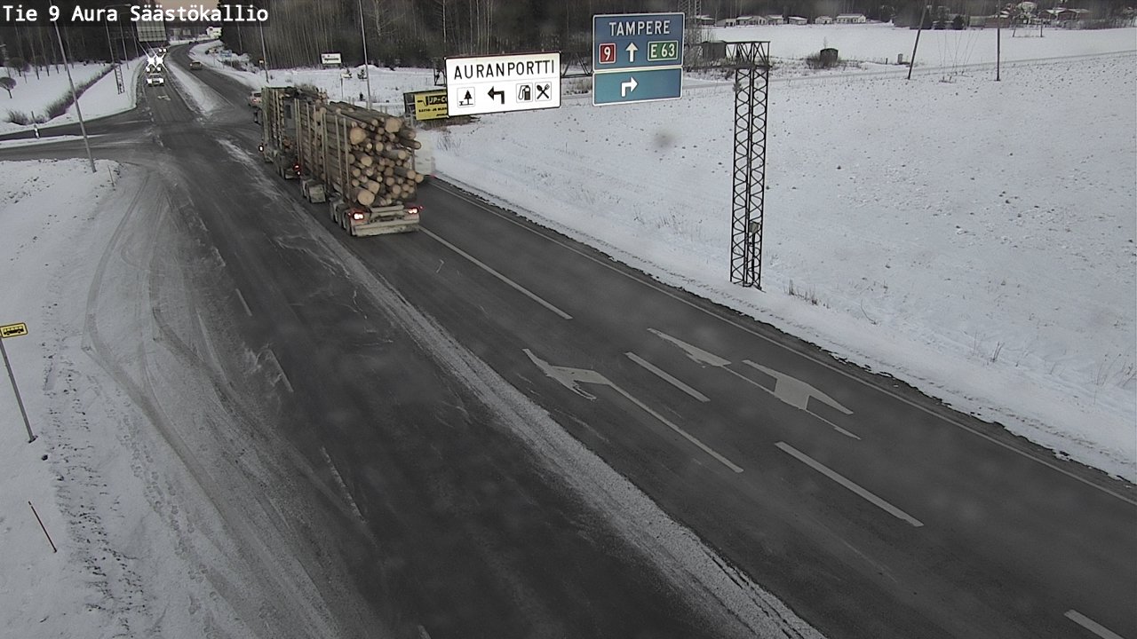 Kelikamerat Kuva Tie 9 Aura, Säästökallio, Aura, Varsinais-Suomi