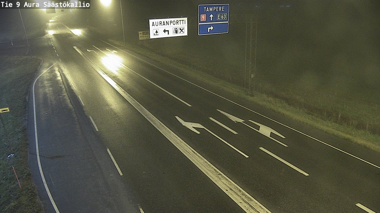 Kelikamerat Kuva Tie 9 Aura, Säästökallio, Aura, Varsinais-Suomi