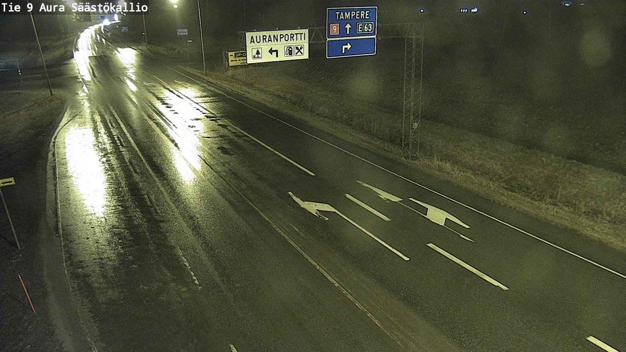 Kelikamerat Kuva Tie 9 Aura, Säästökallio, Aura, Varsinais-Suomi