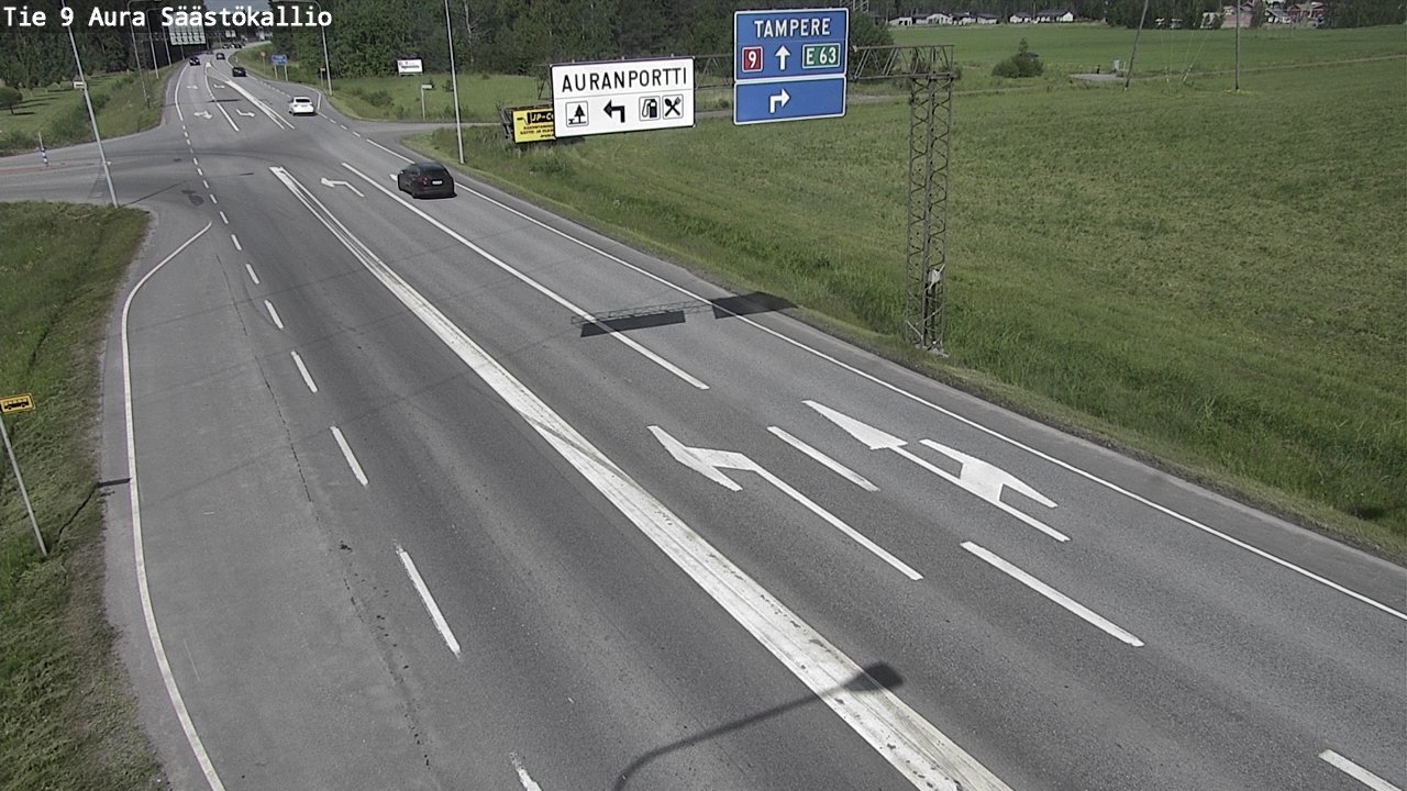 Kelikamerat Kuva Tie 9 Aura, Säästökallio, Aura, Varsinais-Suomi