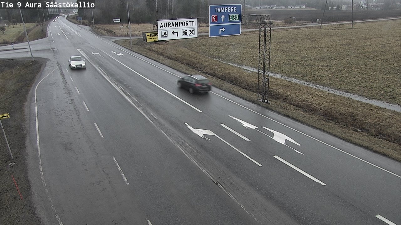 Kelikamerat Kuva Tie 9 Aura, Säästökallio, Aura, Varsinais-Suomi