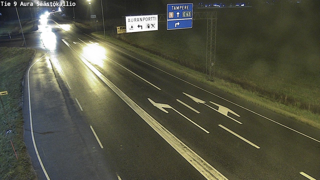 Kelikamerat Kuva Tie 9 Aura, Säästökallio, Aura, Varsinais-Suomi