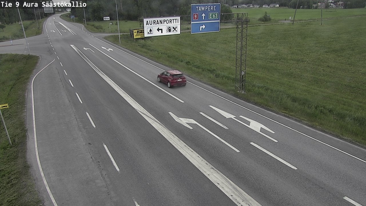 Kelikamerat Kuva Tie 9 Aura, Säästökallio, Aura, Varsinais-Suomi