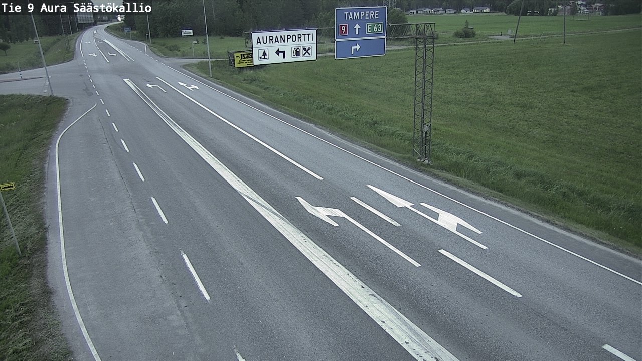 Kelikamerat Kuva Tie 9 Aura, Säästökallio, Aura, Varsinais-Suomi