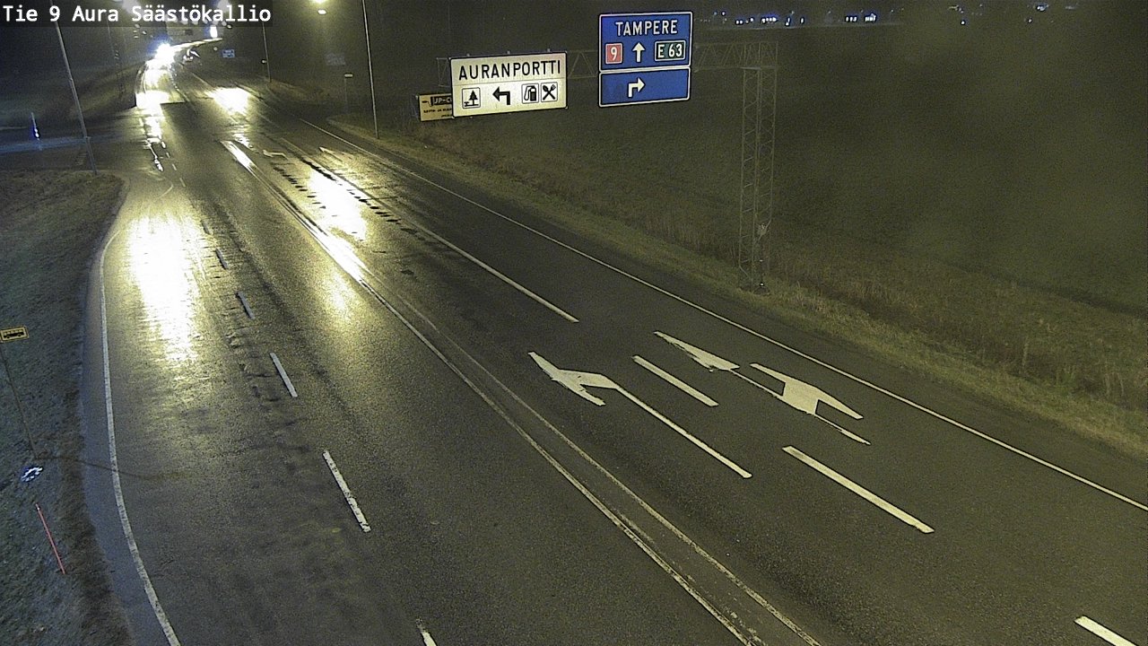 Weather Camera Image Väg 9 Aura, Säästökallio, Aura, Varsinais-Suomi