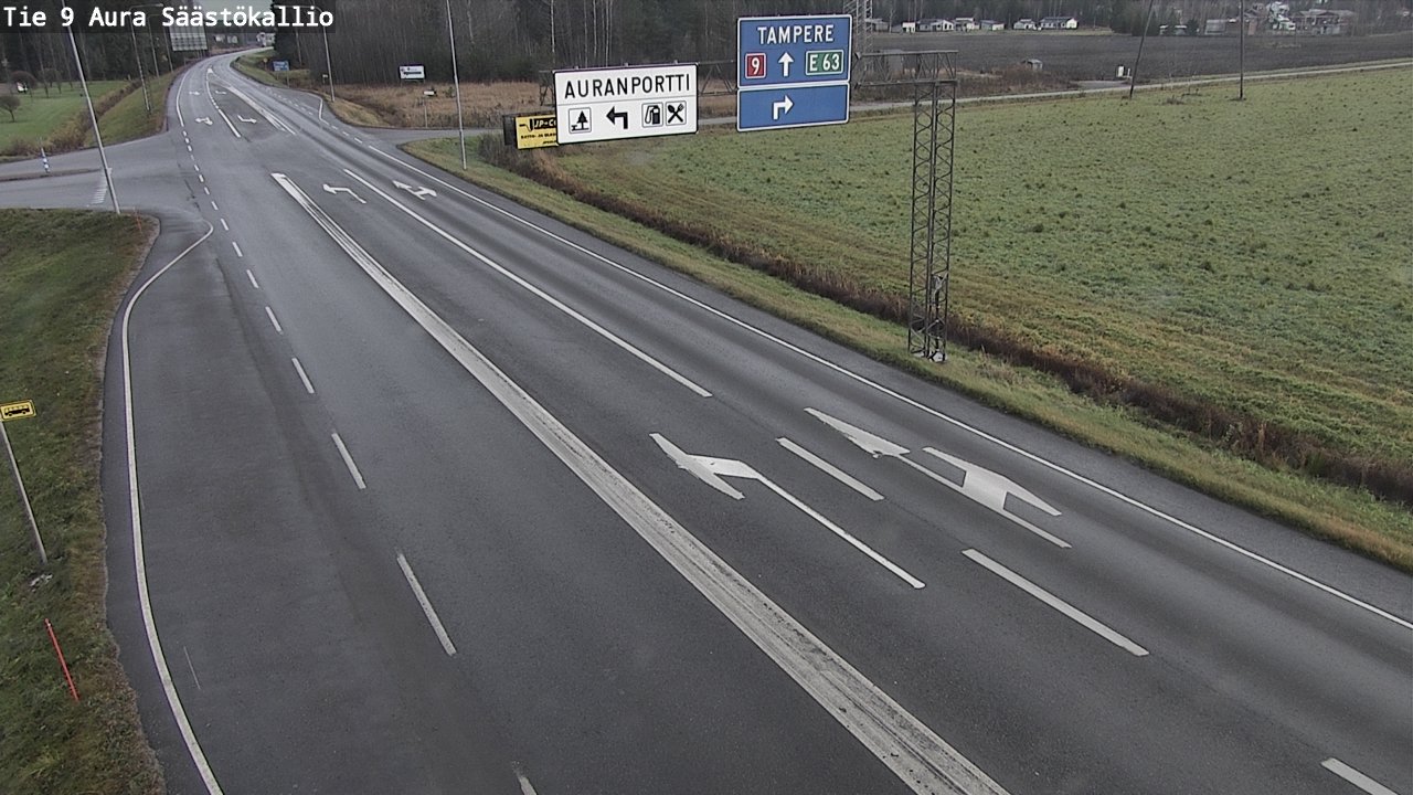 Kelikamerat Kuva Tie 9 Aura, Säästökallio, Aura, Varsinais-Suomi