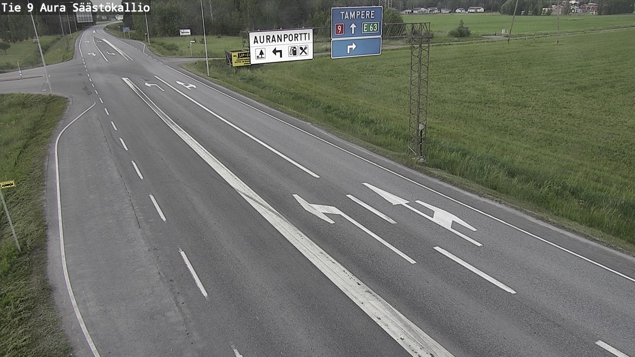 Kelikamerat Kuva Tie 9 Aura, Säästökallio, Aura, Varsinais-Suomi