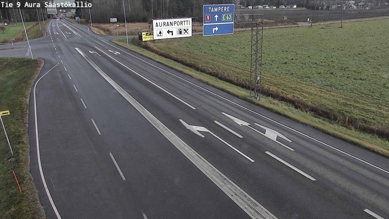 Kelikamerat Kuva Tie 9 Aura, Säästökallio, Aura, Varsinais-Suomi