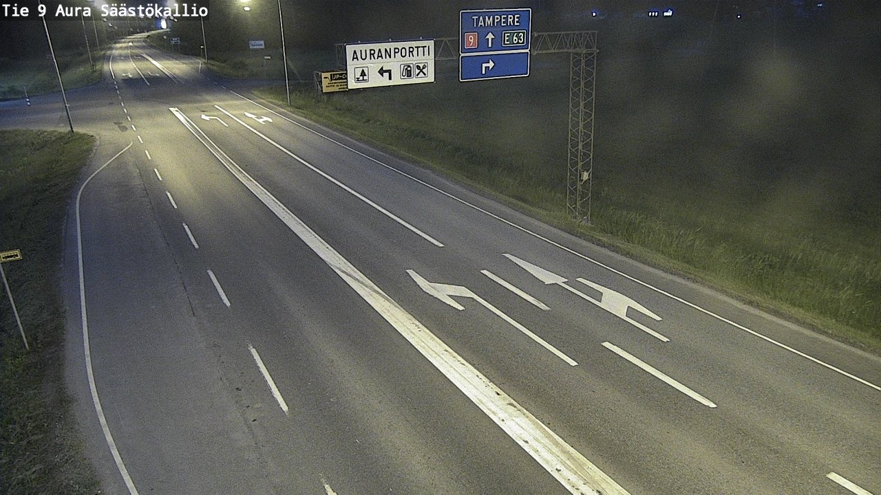 Kelikamerat Kuva Tie 9 Aura, Säästökallio, Aura, Varsinais-Suomi