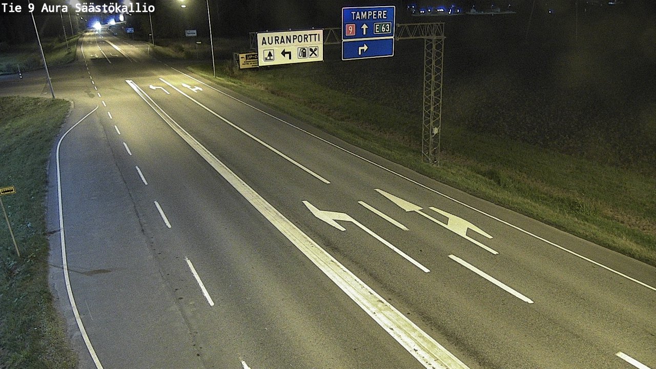 Kelikamerat Kuva Tie 9 Aura, Säästökallio, Aura, Varsinais-Suomi
