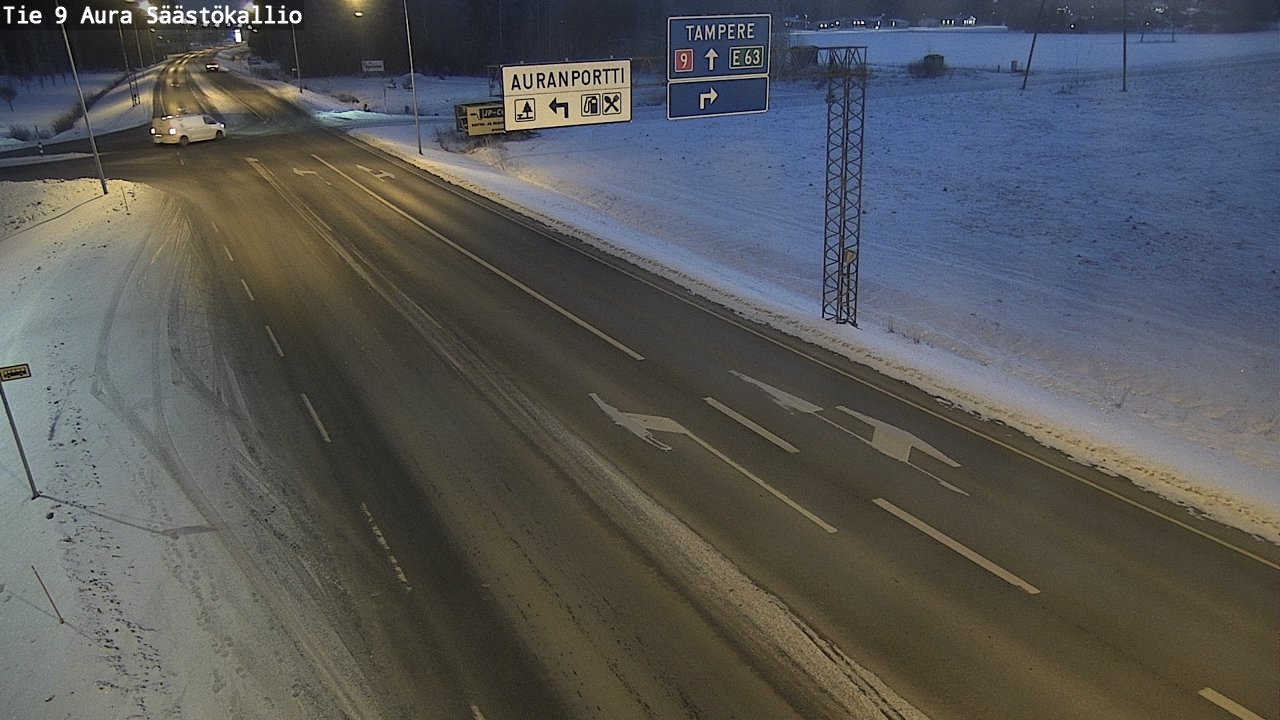 Kelikamerat Kuva Tie 9 Aura, Säästökallio, Aura, Varsinais-Suomi