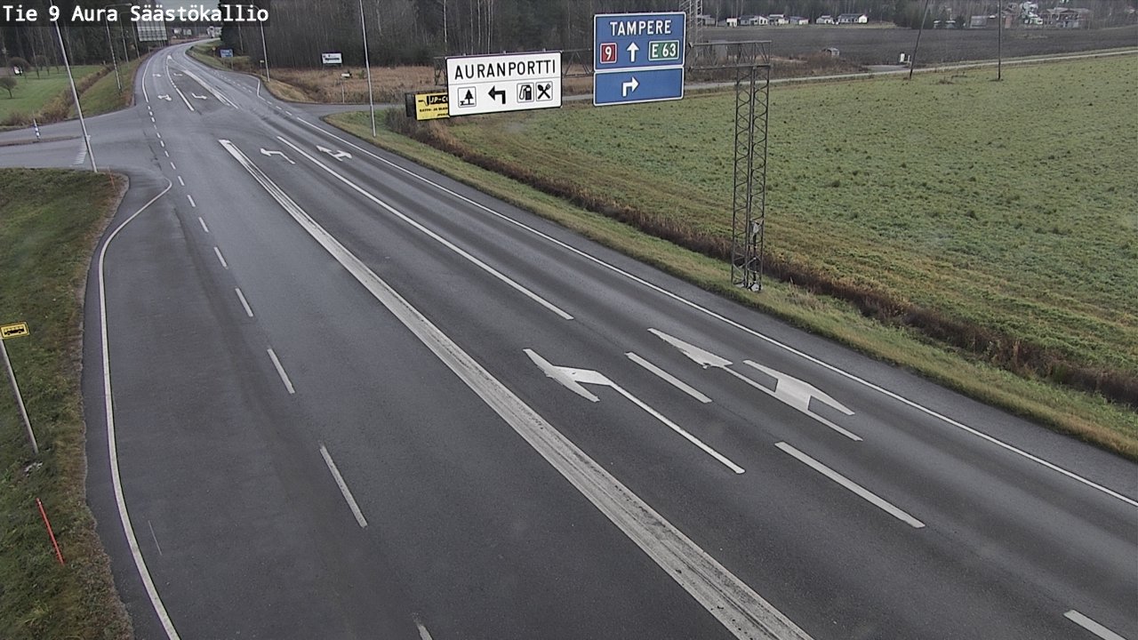 Kelikamerat Kuva Tie 9 Aura, Säästökallio, Aura, Varsinais-Suomi