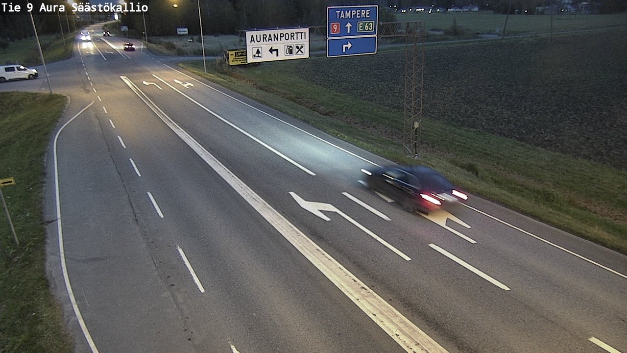 Kelikamerat Kuva Tie 9 Aura, Säästökallio, Aura, Varsinais-Suomi