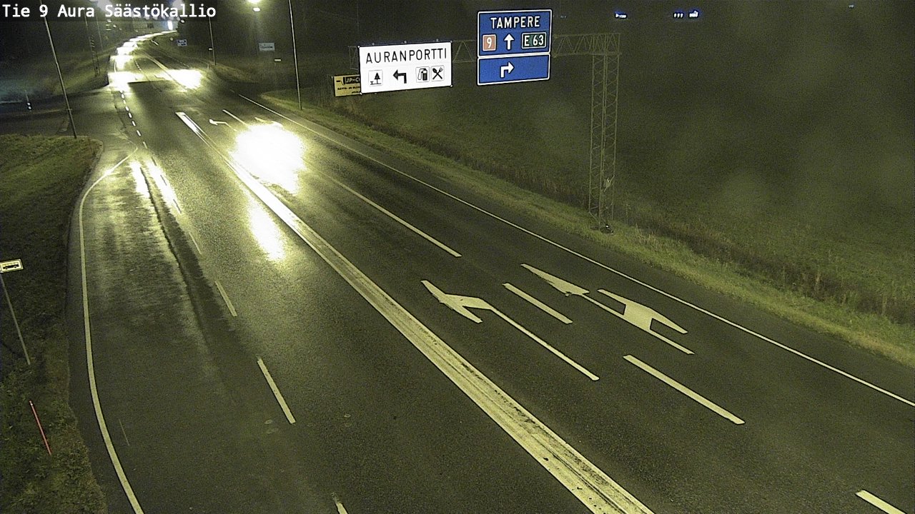 Kelikamerat Kuva Tie 9 Aura, Säästökallio, Aura, Varsinais-Suomi