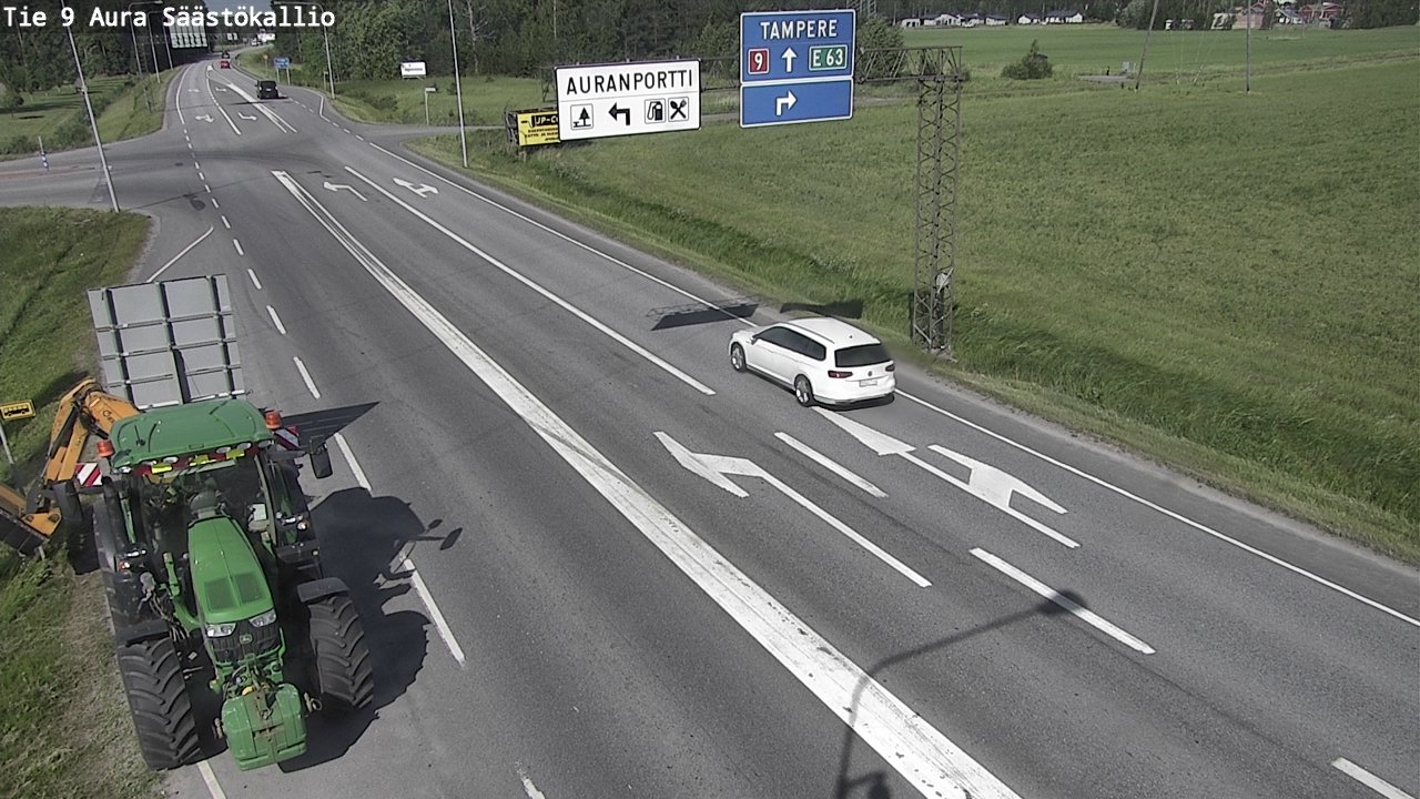 Weather Camera Image Väg 9 Aura, Säästökallio, Aura, Varsinais-Suomi