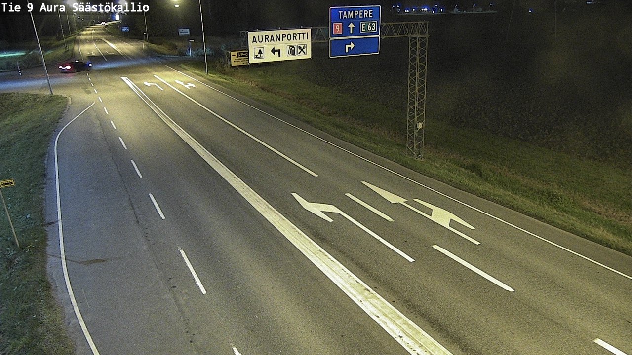 Kelikamerat Kuva Tie 9 Aura, Säästökallio, Aura, Varsinais-Suomi