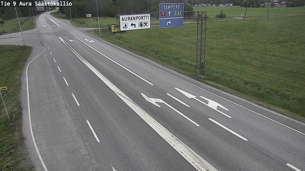 Kelikamerat Kuva Tie 9 Aura, Säästökallio, Aura, Varsinais-Suomi