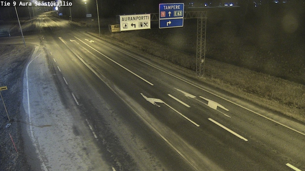 Kelikamerat Kuva Tie 9 Aura, Säästökallio, Aura, Varsinais-Suomi