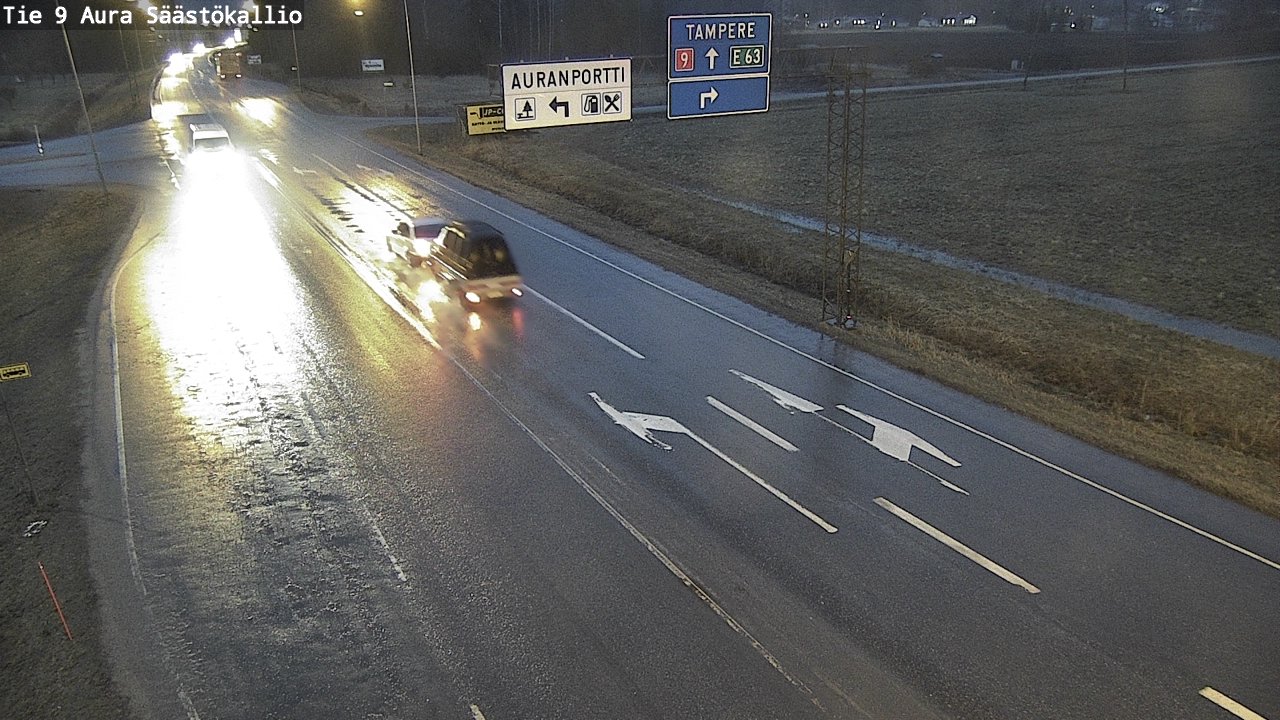 Kelikamerat Kuva Tie 9 Aura, Säästökallio, Aura, Varsinais-Suomi