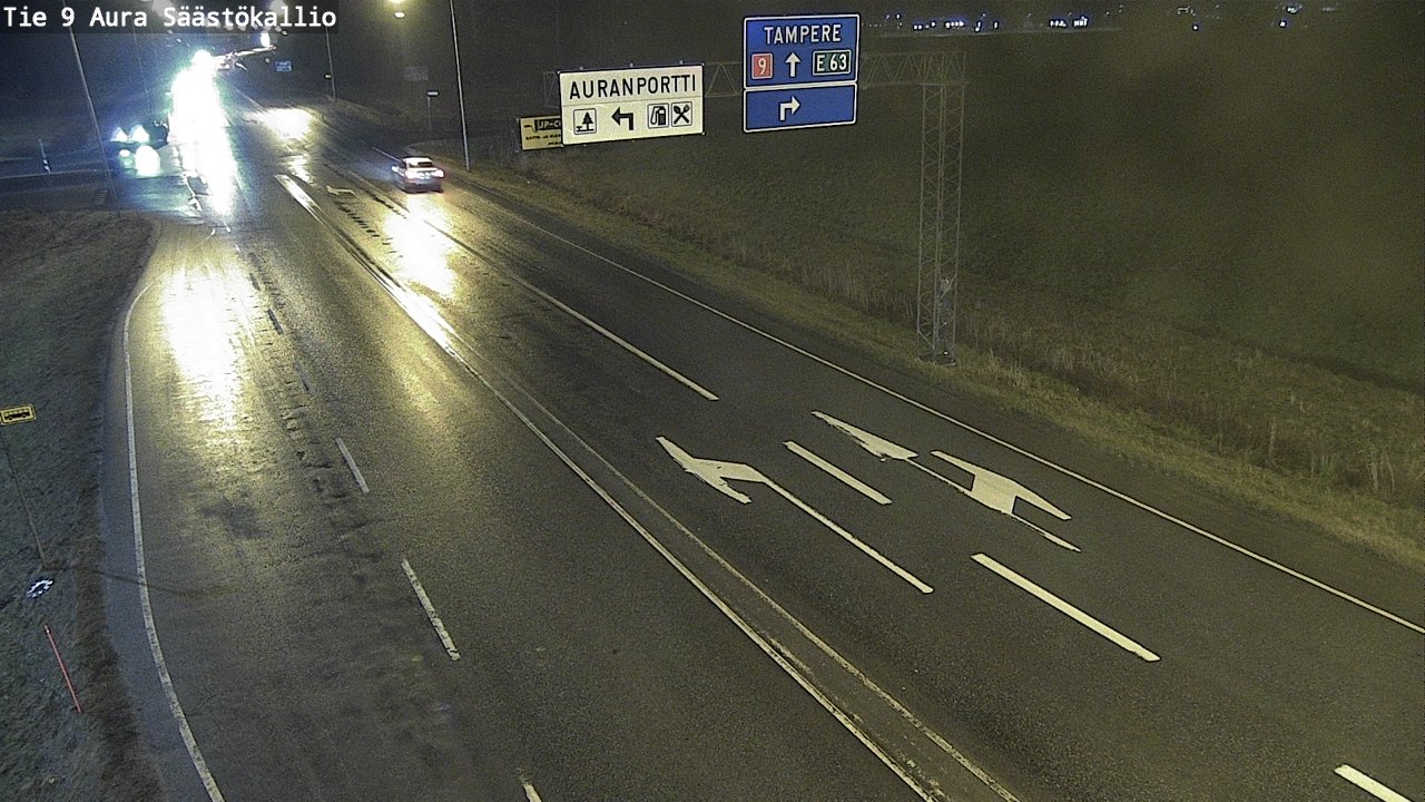 Weather Camera Image Väg 9 Aura, Säästökallio, Aura, Varsinais-Suomi