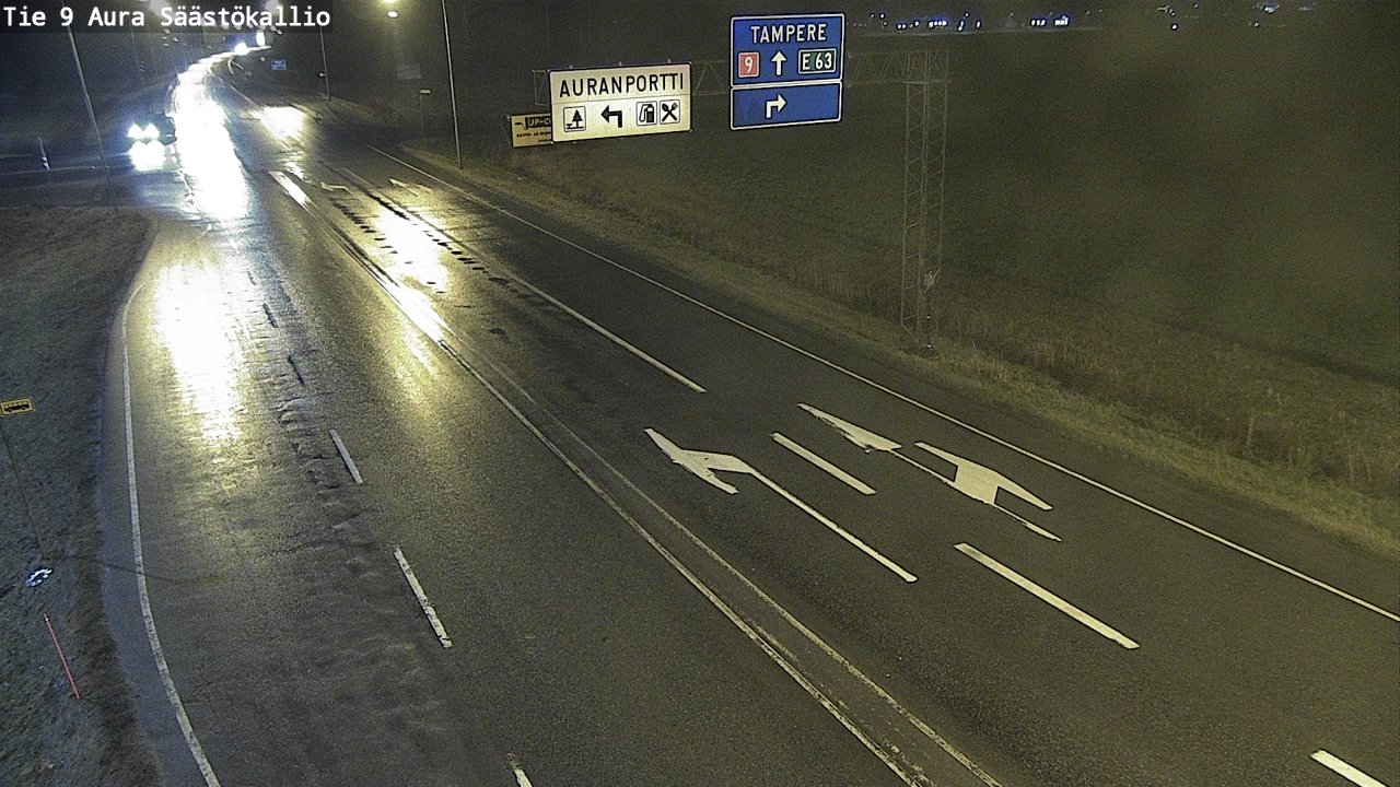Weather Camera Image Väg 9 Aura, Säästökallio, Aura, Varsinais-Suomi