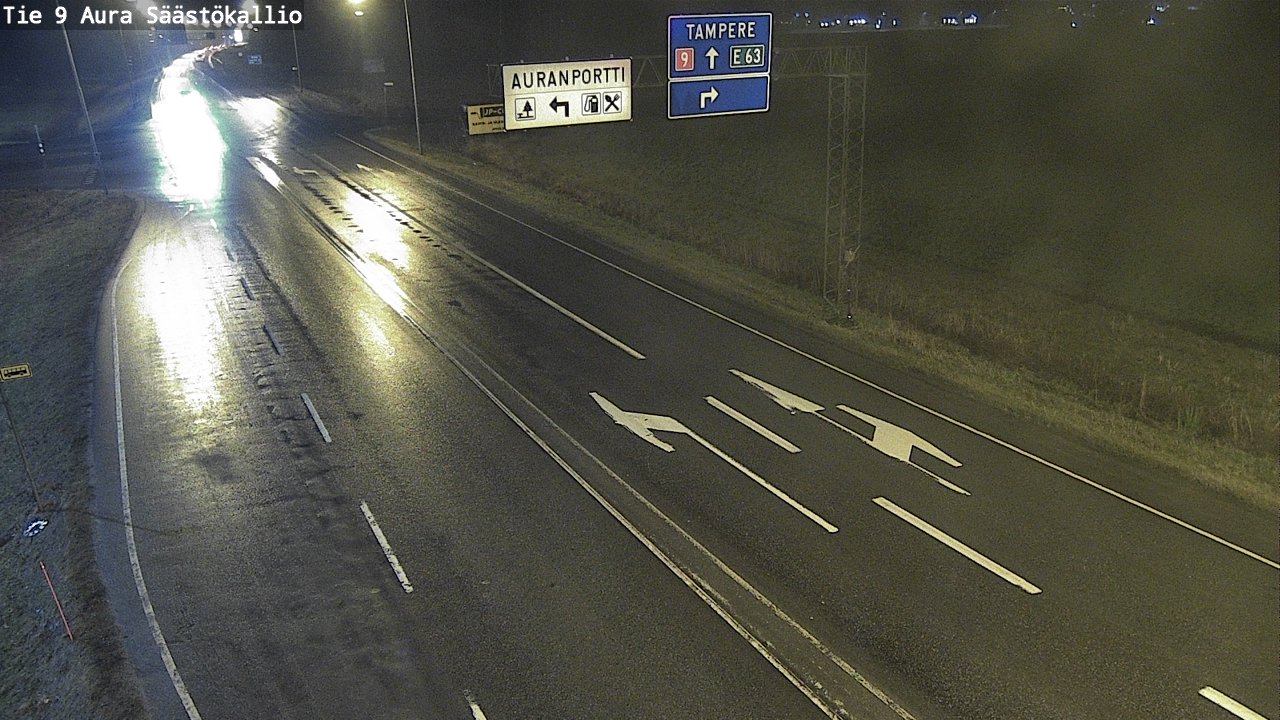 Weather Camera Image Väg 9 Aura, Säästökallio, Aura, Varsinais-Suomi